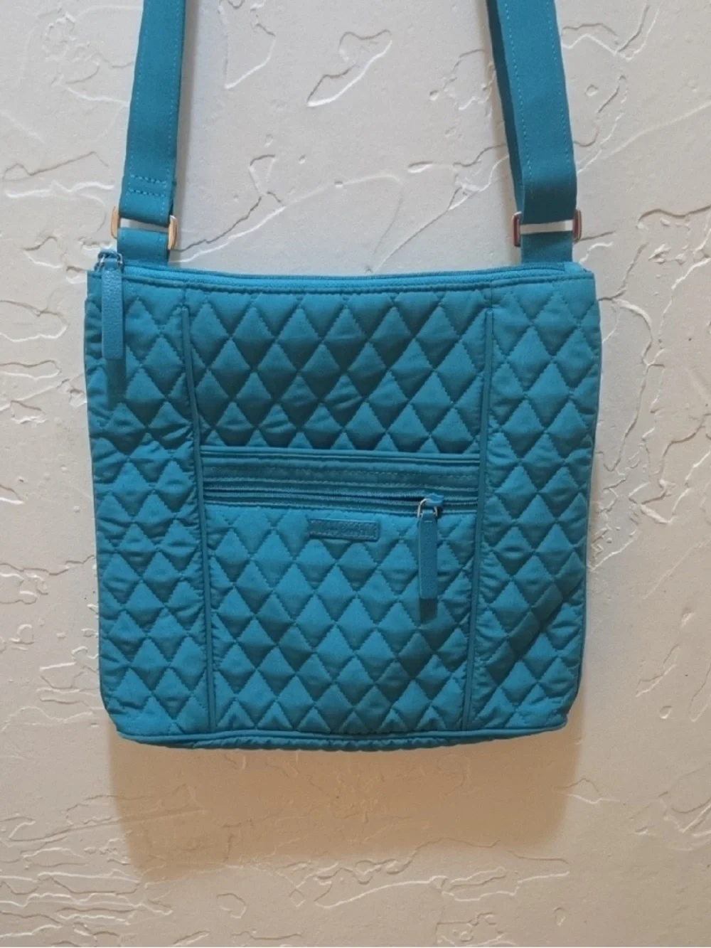 Vera Bradley Quilted Teal Crossbody Bag